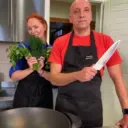 Андрей и Лера на кухне